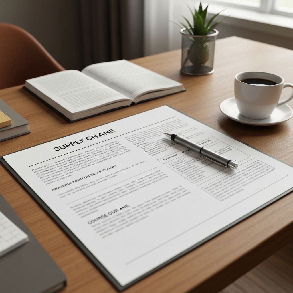 MSc Supply Chain Management